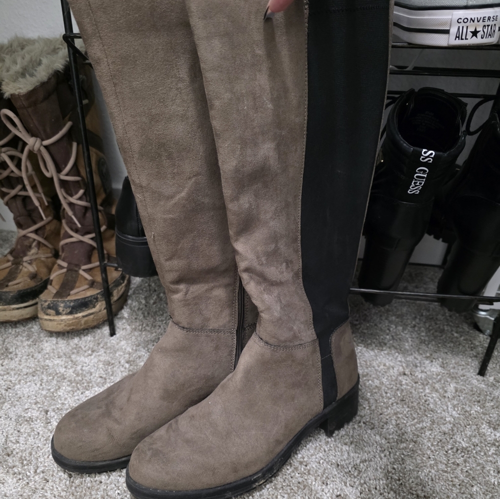 Riding Boots Suede And Black